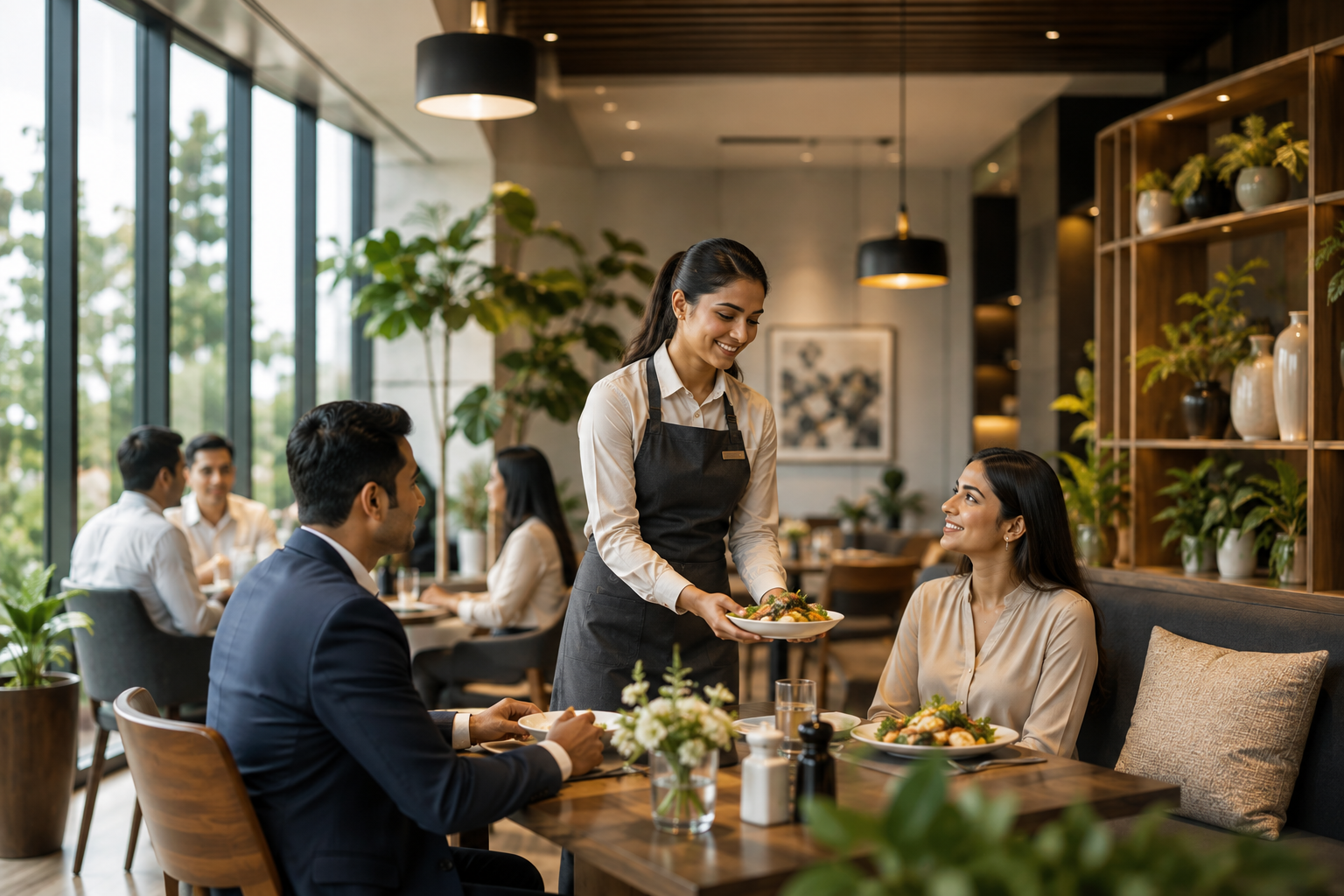 Hospitality dining experience at Treka Hospitality